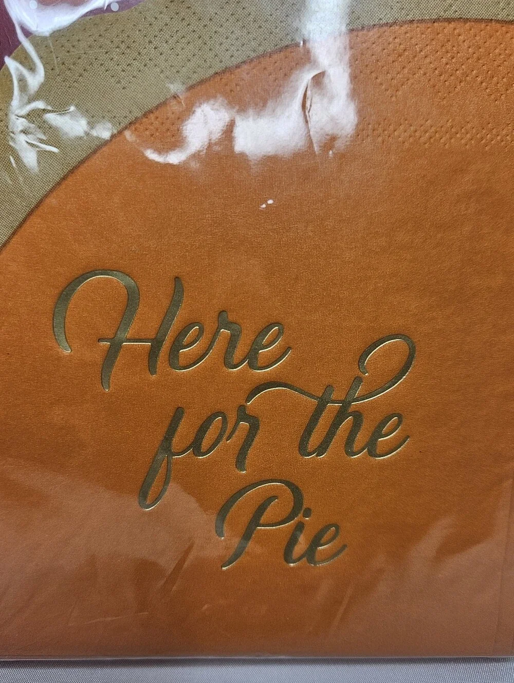 Here for the Pie Thanksgiving Napkins – 32 Count | NEW | Fall Table Decor